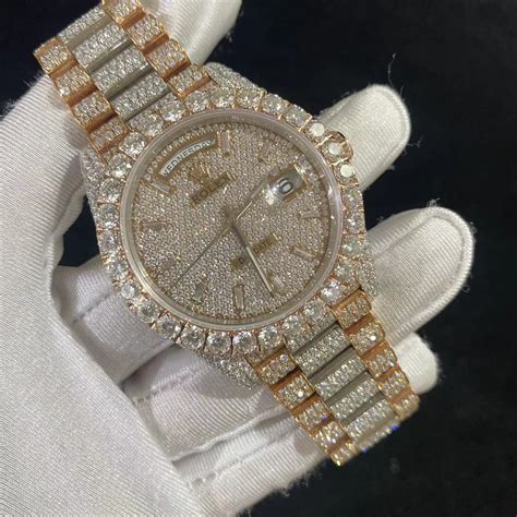 moissanite rolex watches